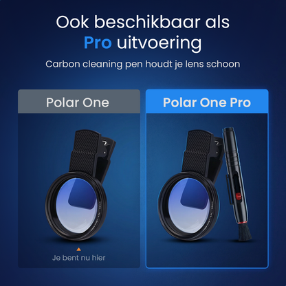 Polar One® CPL Click-On Polarisatie Filter voor Smartphones
