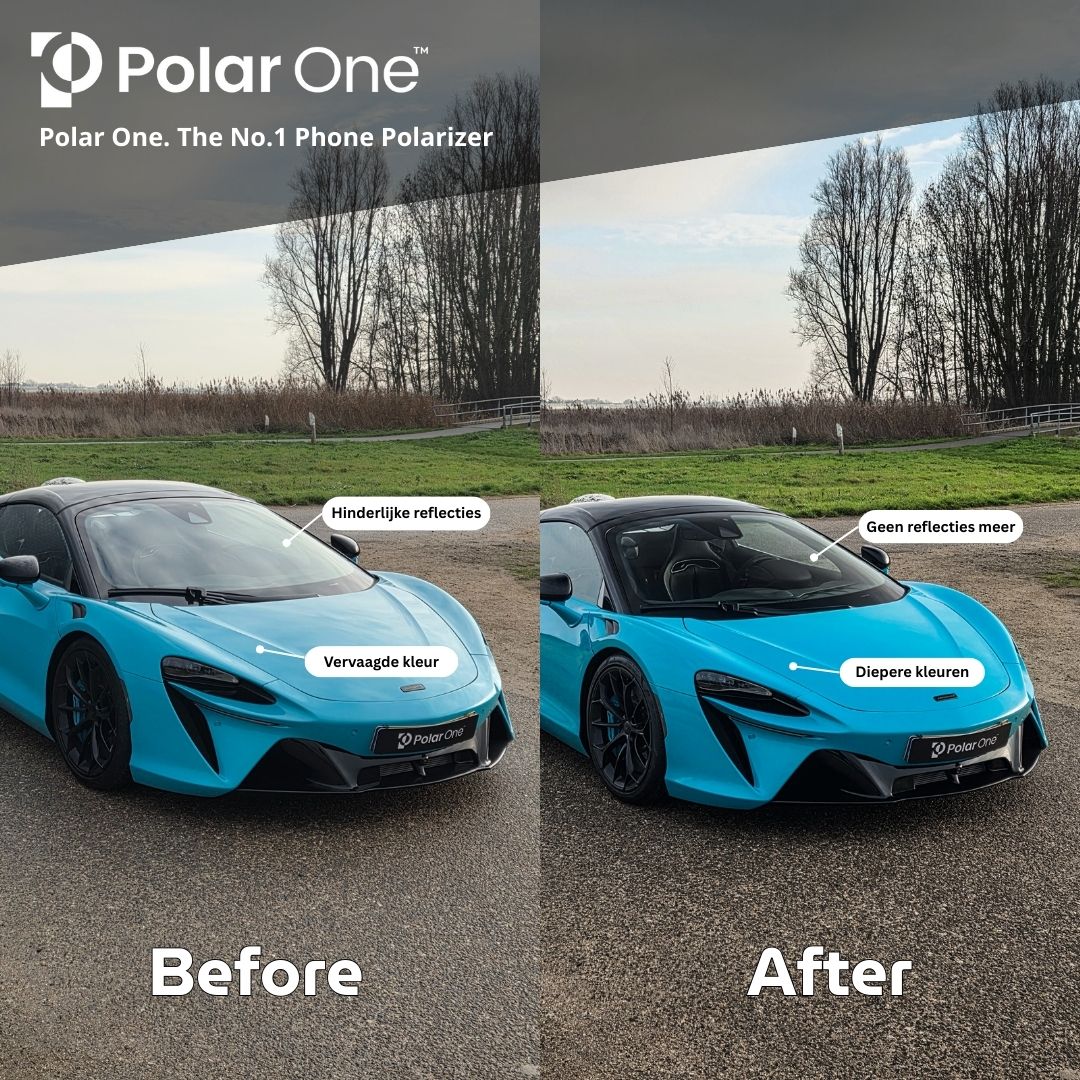 Polar One® CPL Click-On Polarisatie Filter voor Smartphones